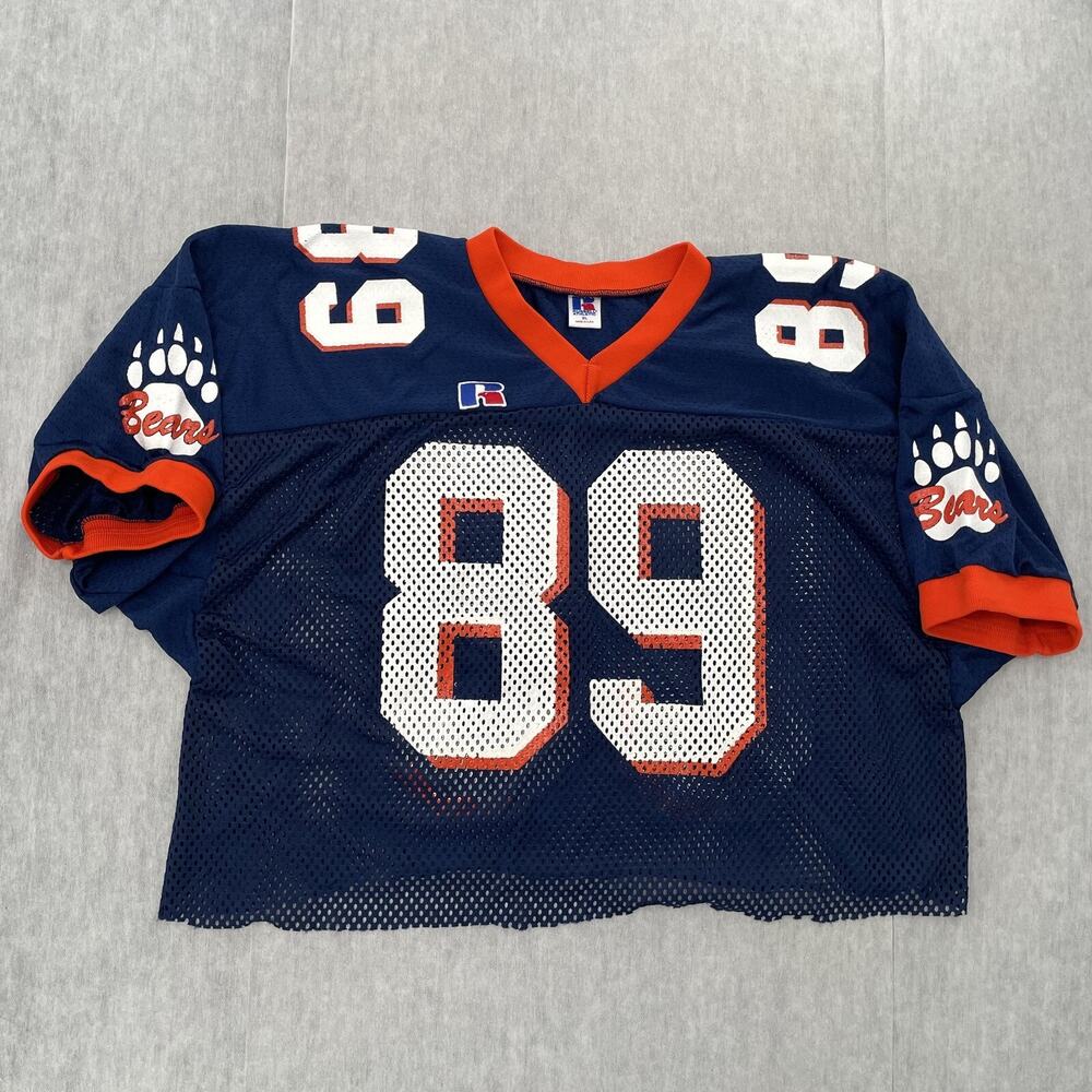 Chicago Bears Jersey Adult Extra Large Blue Mike Ditka #89 Russell Football Mens